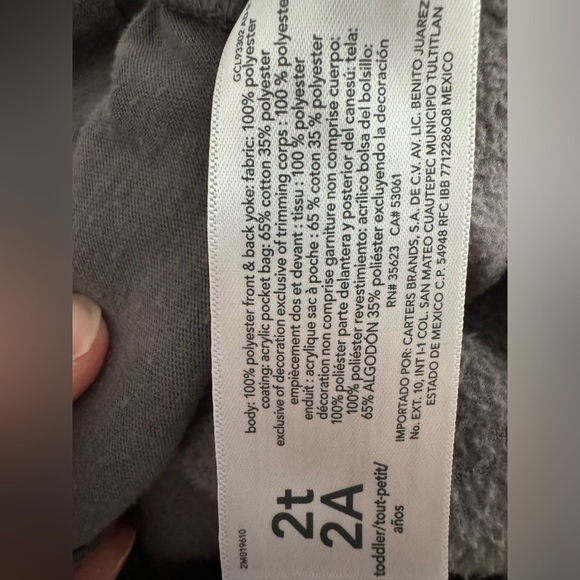 Carter’s Black and Gray Toddler Jacket - Picture 6 of 6